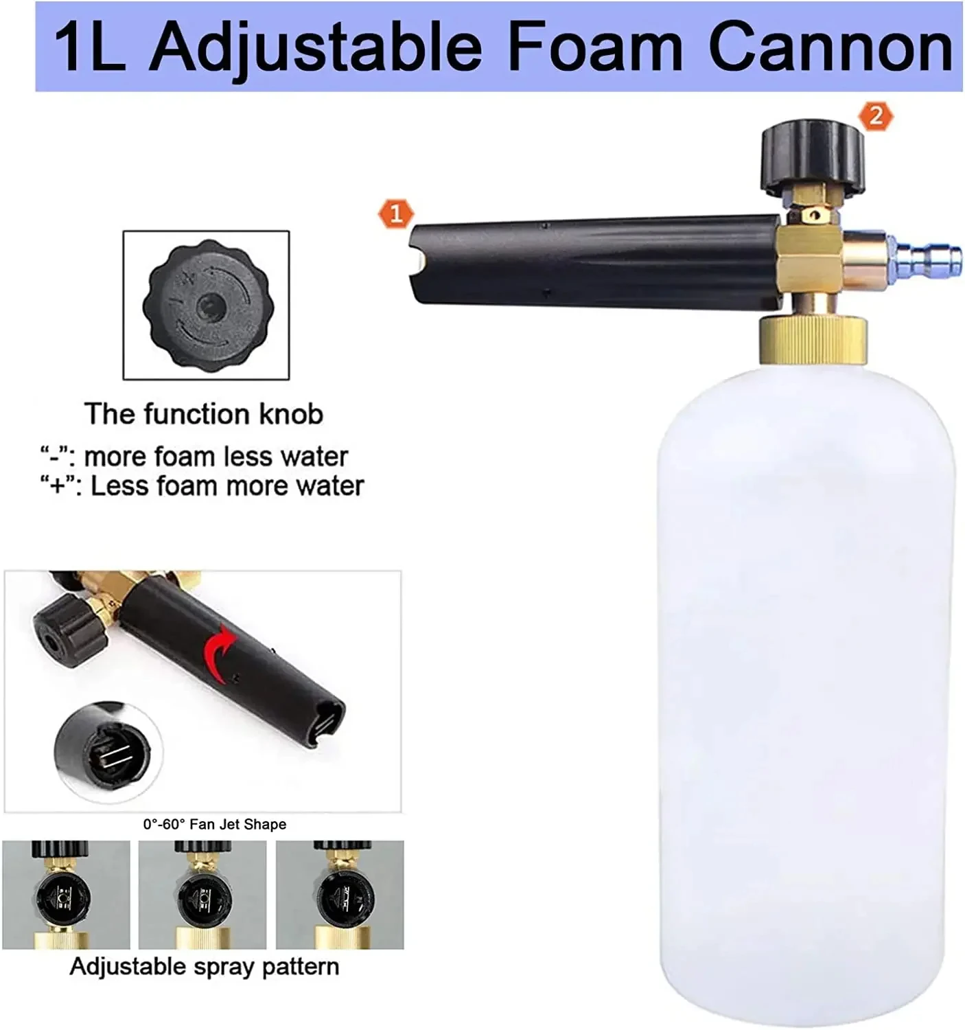 Pistola Schiumogena per Pulizi - Pressure Washer Foam Gun recensione e prezzo