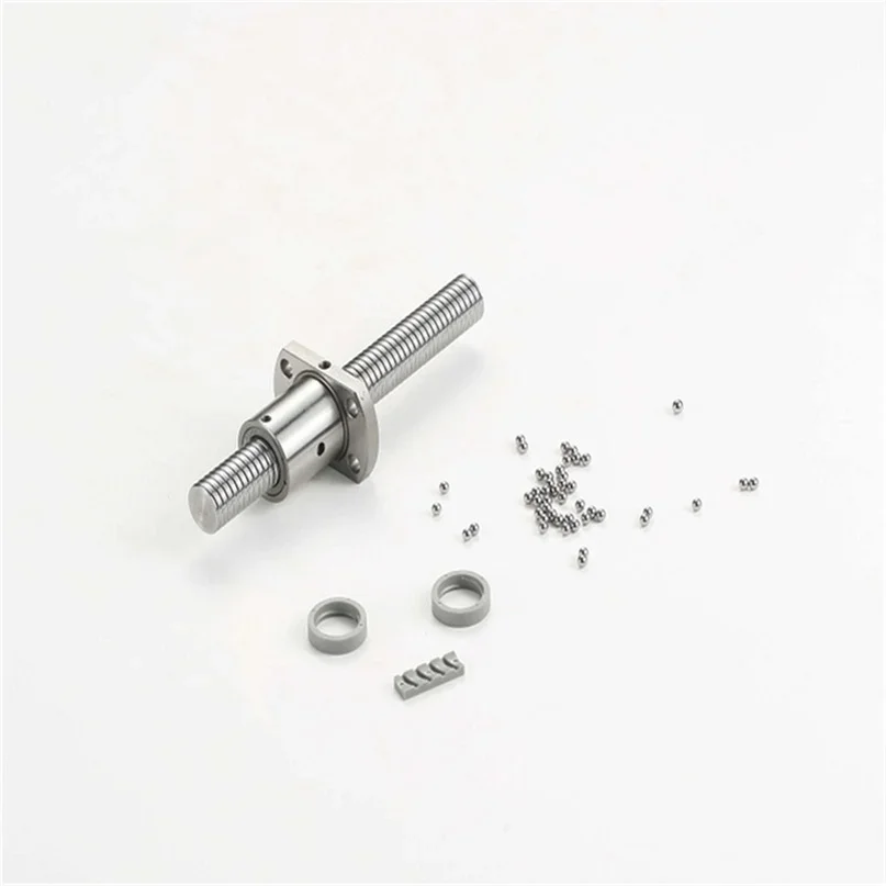 BOSU SCR1004-1000MM Novo Fuso de Esferas de Movimento Linear em Aço Estriado CNC, Aplicações em Indústrias de Precisão, Núcleo de Motor com Rolamento de Porca C7