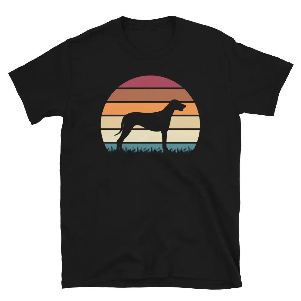 Retro Vintage Sunset Dog Pet Lover Rhodesian Ridgeback Breed  T Shirt