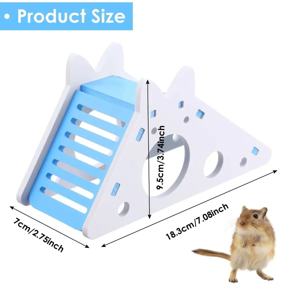 New PVC Hamster Slide DIY Assembled Hamster Accessories With Ladder And Slide Hamster House For Small Pets