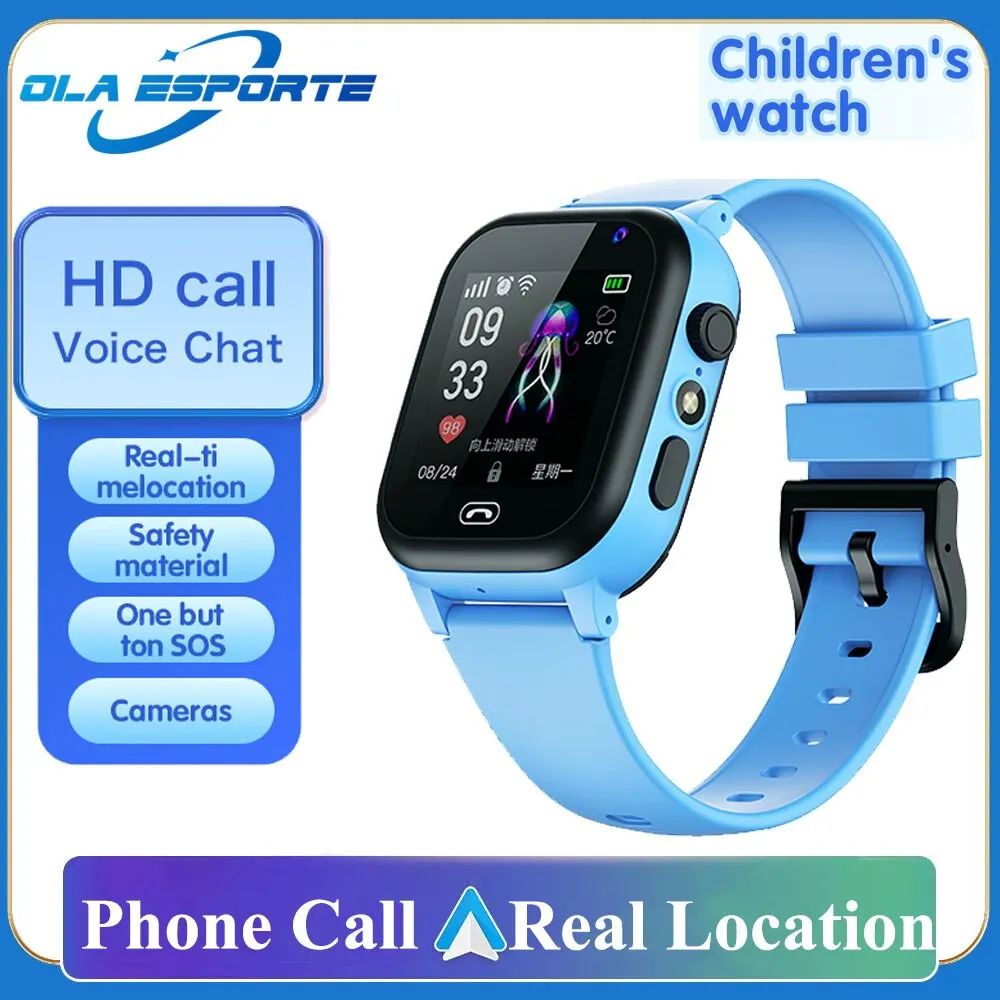 Kids Smart Watch SOS Call Outdoor Sport 2G Children Phone SmartWatch Real Location Tracker Children Photo Camera Gift Boy Girls