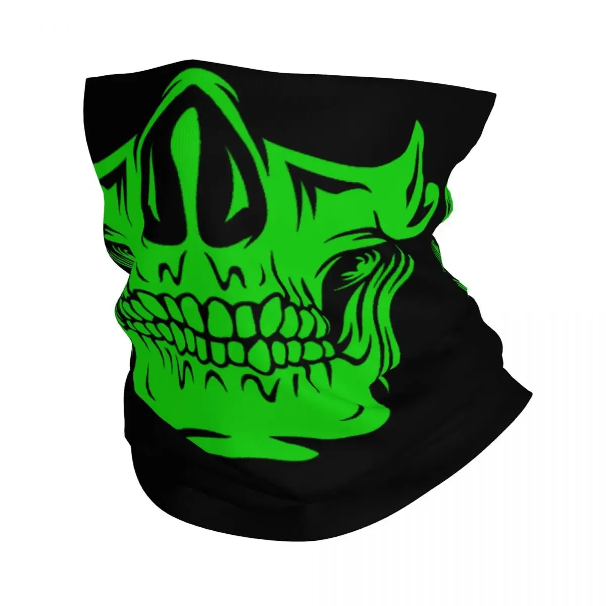 Custom Grappig Skelet Halloween Schedel Grin Bandana Nek Warmer Vrouwen Mannen Winter Wandelen Ski Sjaal Gaiter Gezichtsbedekking