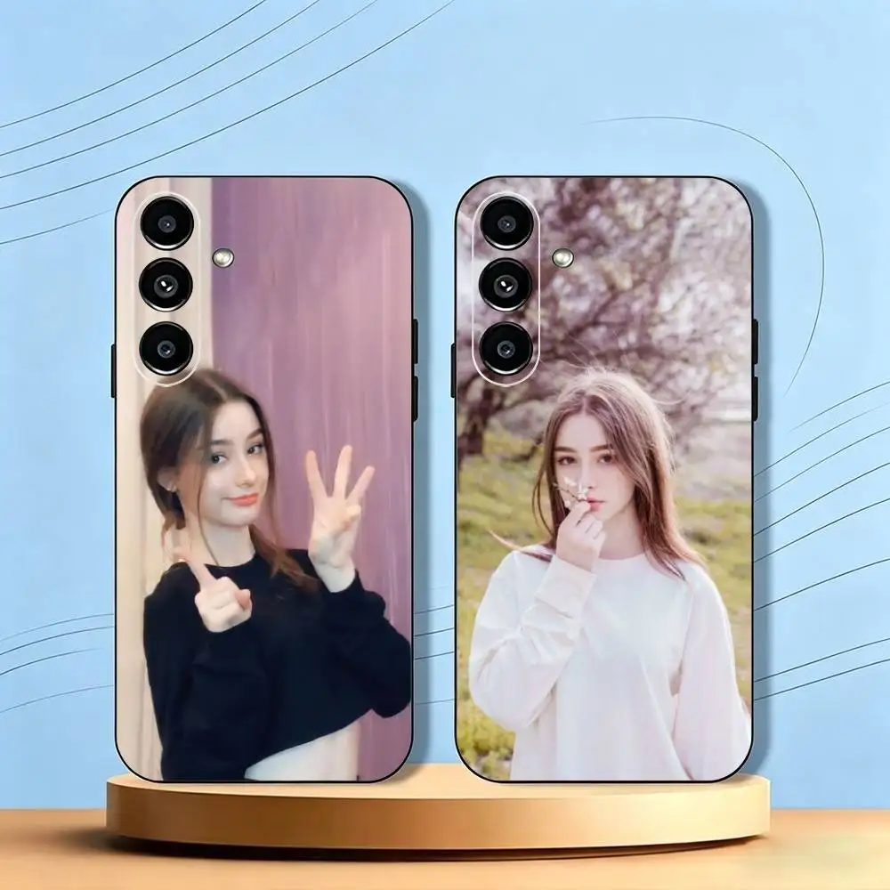 Dasha-A Taran Supermodel Phone Case Black Silicone Soft For Samsung Galaxy A73,A72,A71,A70,A53,A52,A51