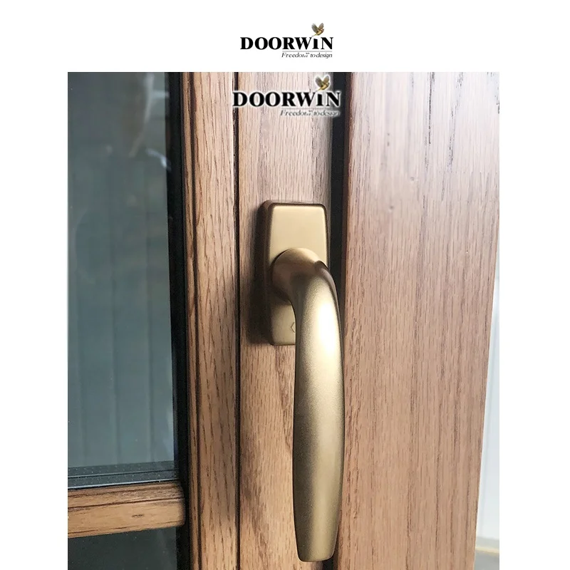 Doorwin-モバイルハウス、断熱ケース、ウッドアウトスイング、モダンなデザインのアルミニウム構造窓