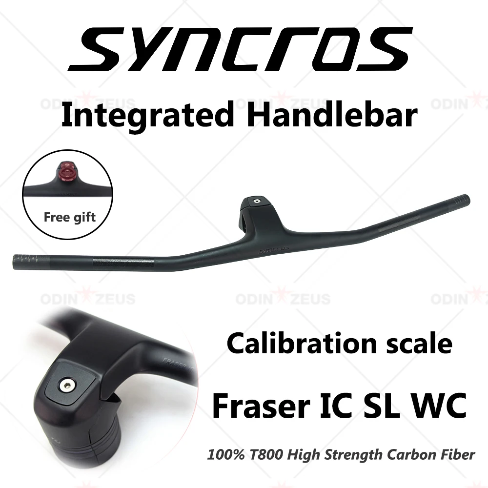 

SYNCROS FRASER IC SL WC Full Carbon Fiber Straight Handlebar, Matte Black, Four-Color, 1-piece, 20 °, 680-740mm, 2022 New