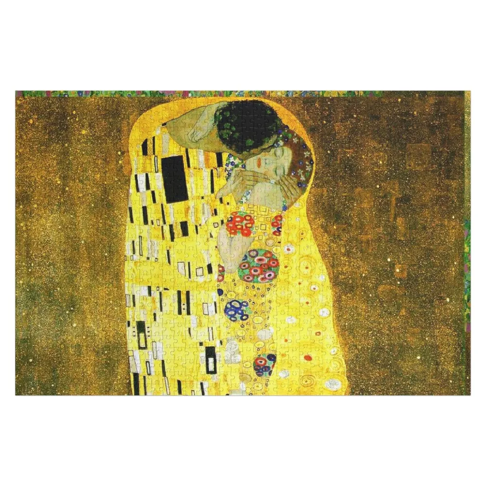 

The Kiss by Gustav Klimt Jigsaw Puzzle Custom Name Wood Wooden Name Wooden Animal Personalized Gifts Puzzle