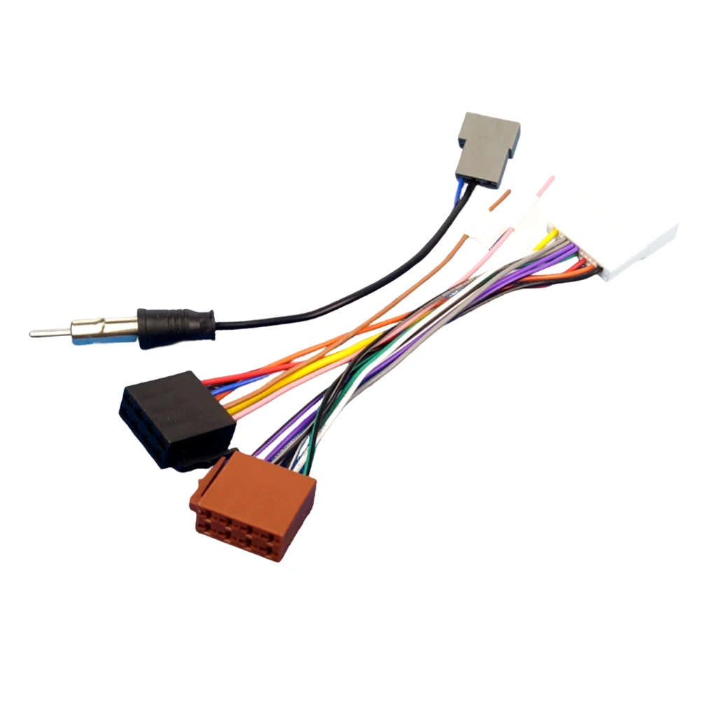 Car Audio Wiring Harness 20P for iso Standard Connector and for antenna Cable Compatible with Select For Nissan Models