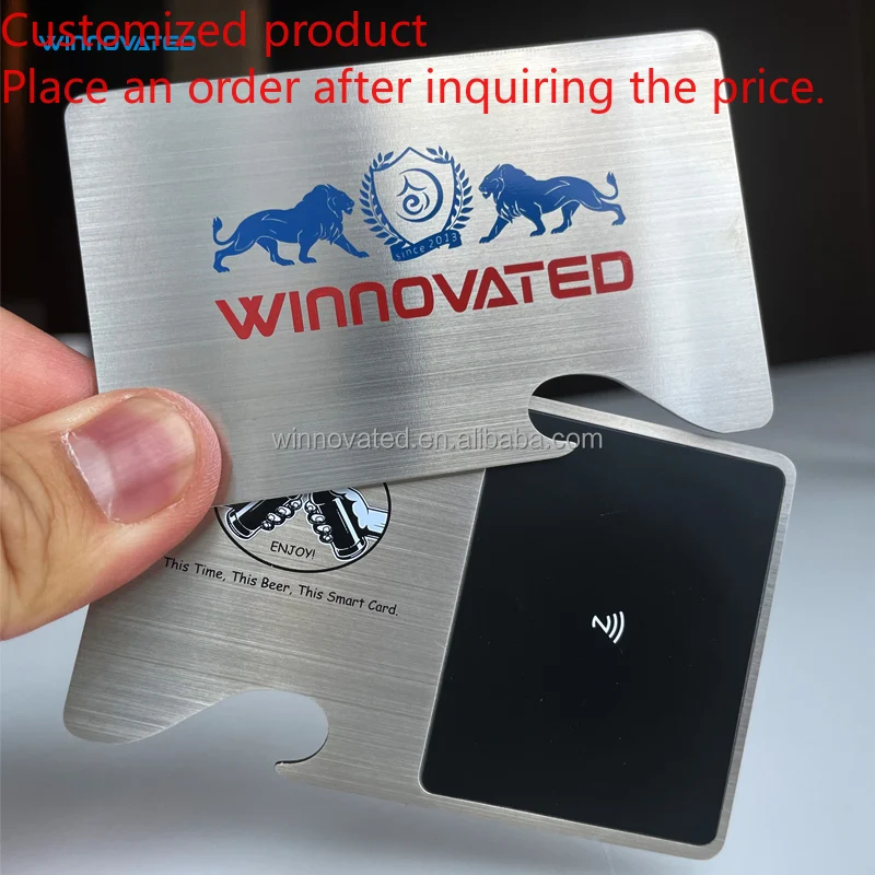 Customized product High Quality Custom Logo Blank Metal NFC Card Business Bottle Opener