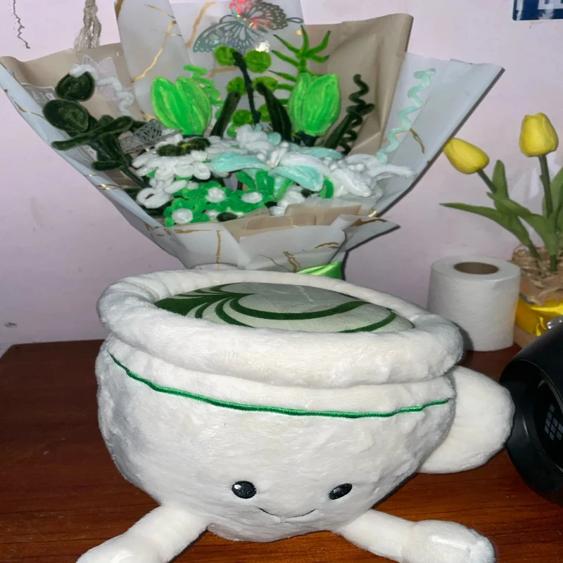 

2026 New Cute Matcha Latte Plush Toy Anime Plush Doll Soft Stuffed Plushie Room Decor Kids Birthday Gift Collection