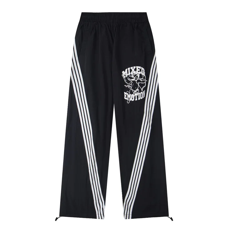 

Autumn Comfort Mixed Emotion Pants Three-bar Striped Trousers Breathable Fabric All-match Casual MIXED EMOTION Casual Pants