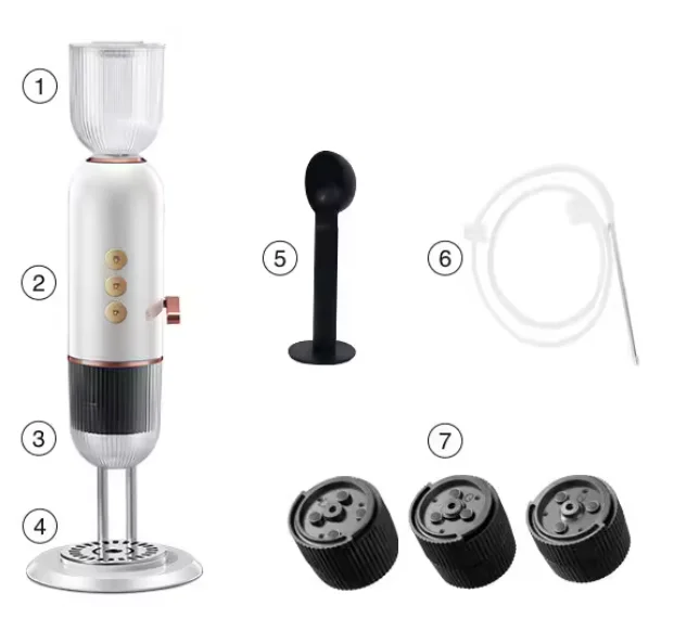 全自動コーヒーマシン,15〜20barの容量のポータブルミニマシン