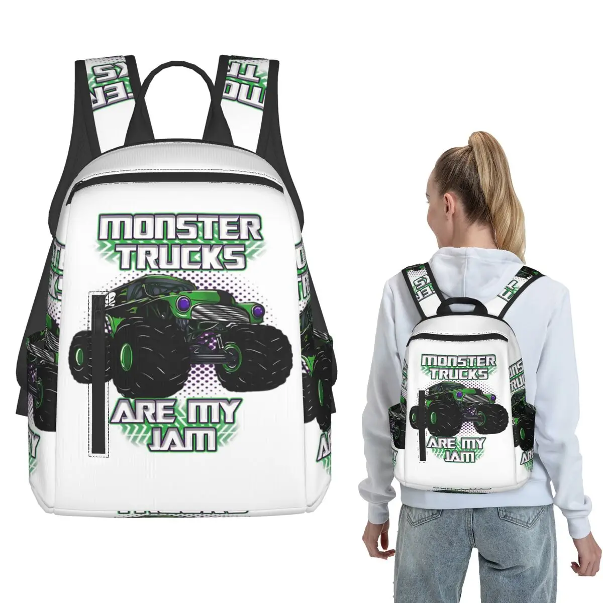 

And Mens Monster Kids Funny Boys Backpack Daypack Children BookBag School Bag Shoulder Bags for Men Women