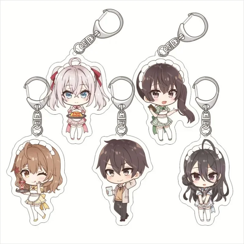 20pcs Anime Alya Sometimes Hides Her Feelings in Russian Kuze Masachika Alisa Mikhailovna Kujou Keychain Pendant Car Key Chain