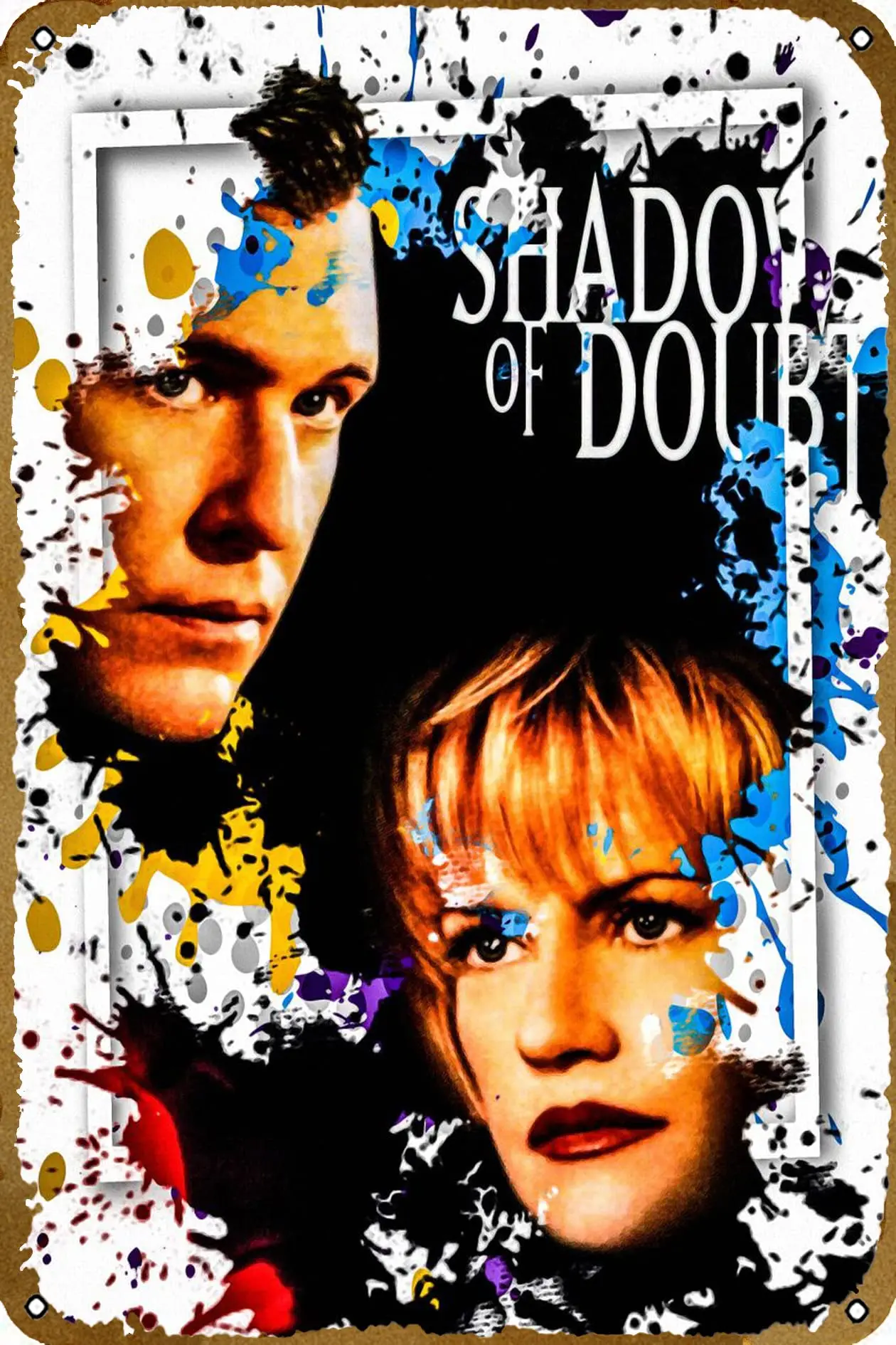 Shadow of Doubt Movie Tin Sign Vintage Metal Sign for Men Women Plaque Wall Decor for Bar Pub Home Cafe 8x12 Inch