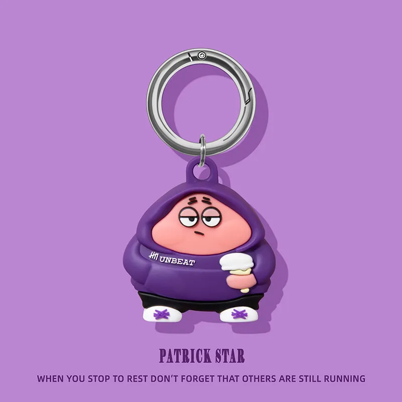 For Airtag 2 Pineapple House Silicone Case Cover Silicone For AirTag Case Keychain Cartoon Key Ring Holder