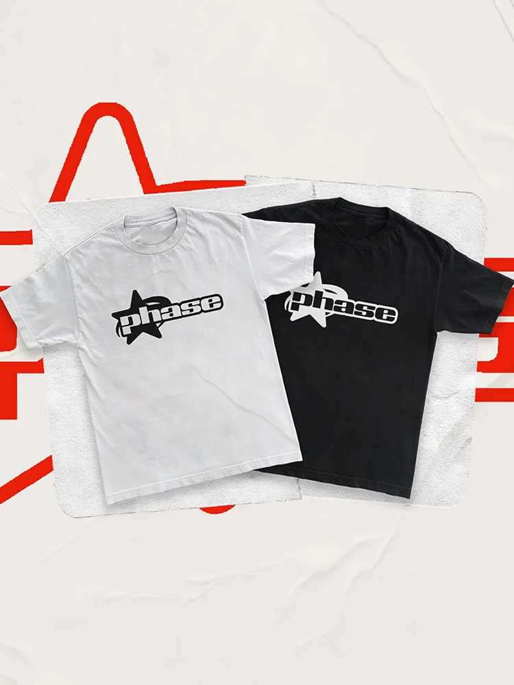 

Футболка мужская оверсайз с коротким рукавом, хлопковая рубашка с буквенным принтом в винтажном стиле, уличная одежда в Корейском стиле, Y2k