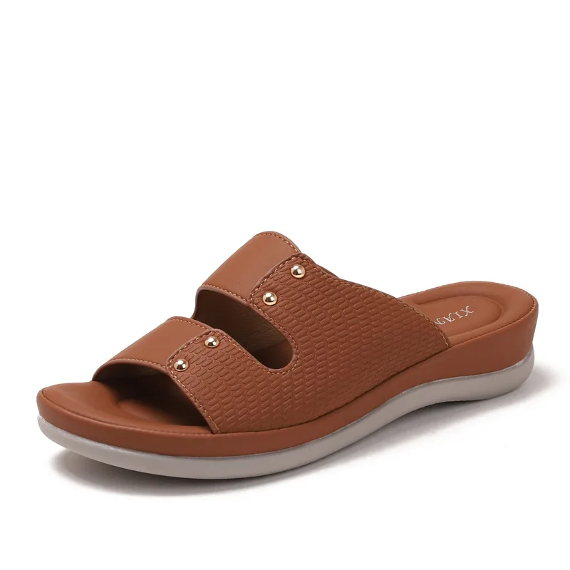 

Fashionable Women Summer Sandals Soft Platform Slippers Bohemia Style Wedge Heel Beach Shoes
