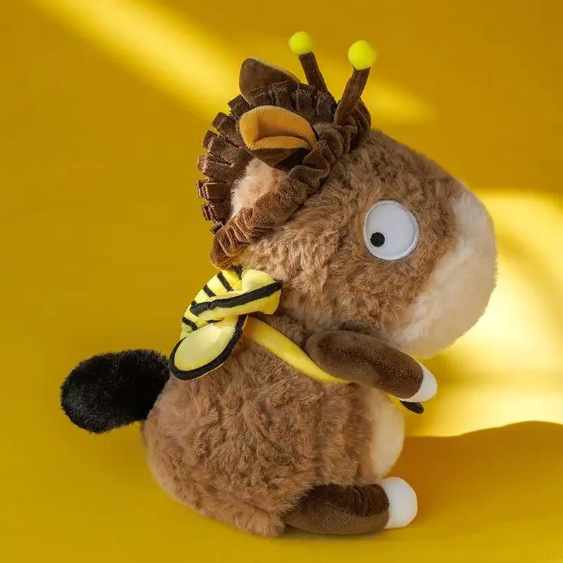 

Новая милая плюшевая игрушка-осел-пчелка, удобная подушка для детей, подарок на день Святого Валентина для девочек