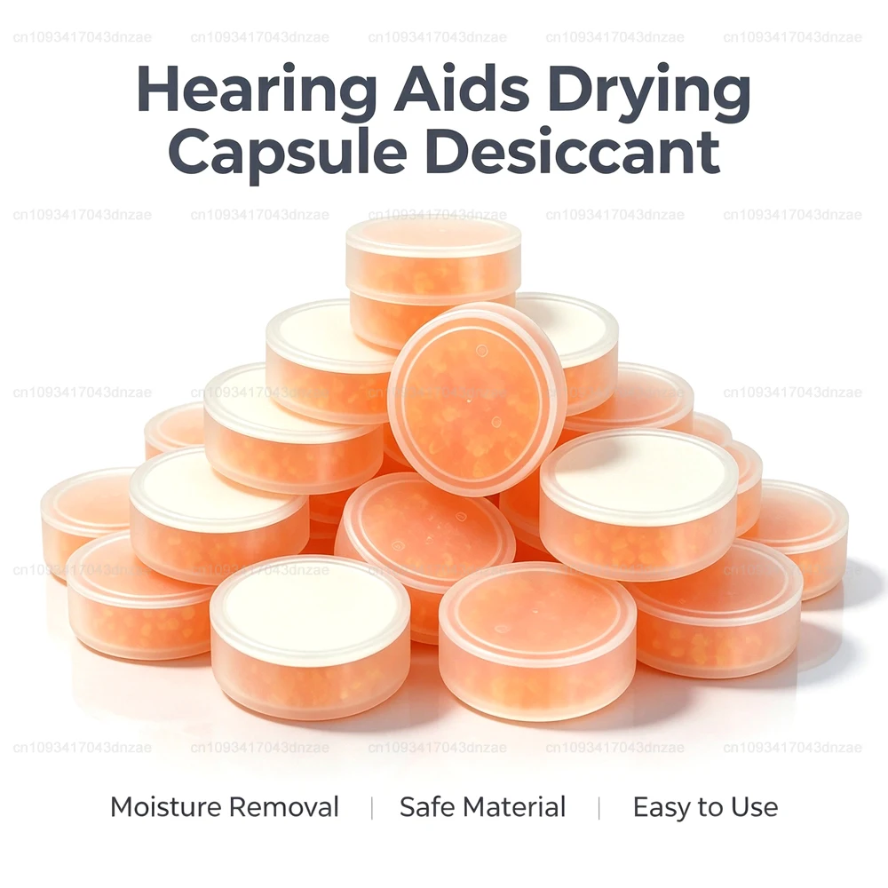 20-100Pcs 3g Hearing Aids Drying Capsule Desiccant Dehumidifier Drying Pallet For BTE IEC CIC Cochlear Implants IEM Earphones
