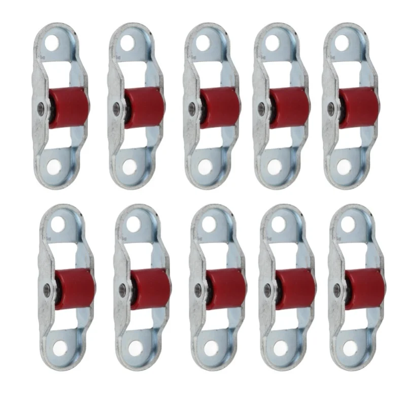 10Pcs Sliding Door Window Pulley Mute Roller Plastic Single Wheel Hardware With Base 12mm