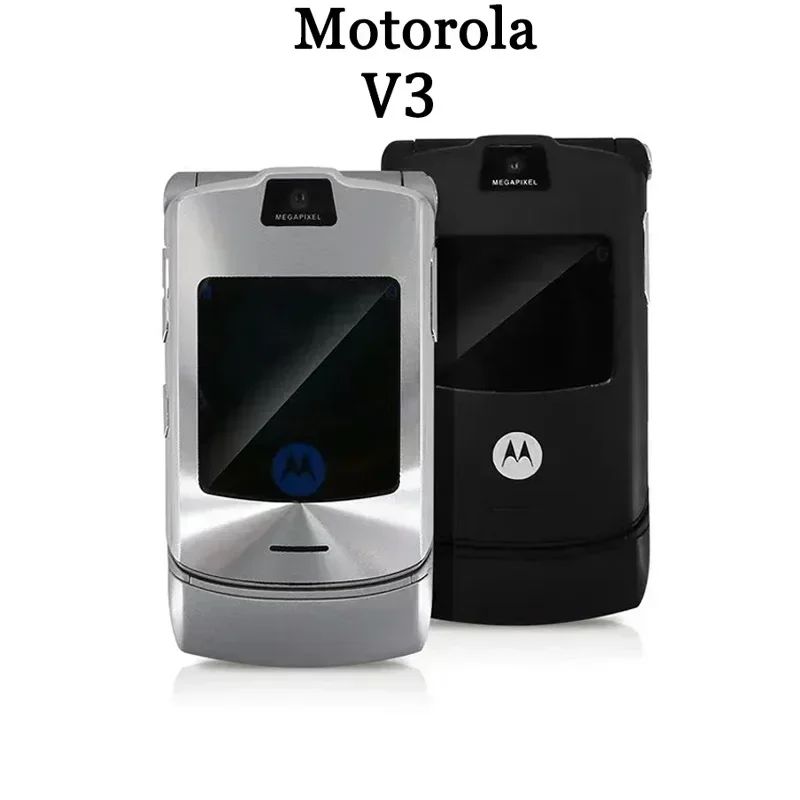 Unlocked Flip Motorola RAZR V3 Original Version 2.2 GSM 850/900/1800/1900 Mini USB Mini SIM Card Dual Display Advanced Fast Call