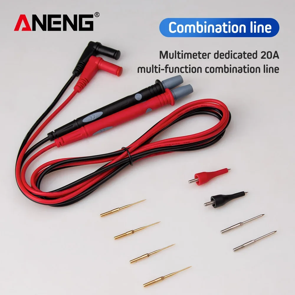 For Multi Function Combination Multimeter Test Leads 20A Probe Needle Tip Tester Wire Pen Cable Feelers