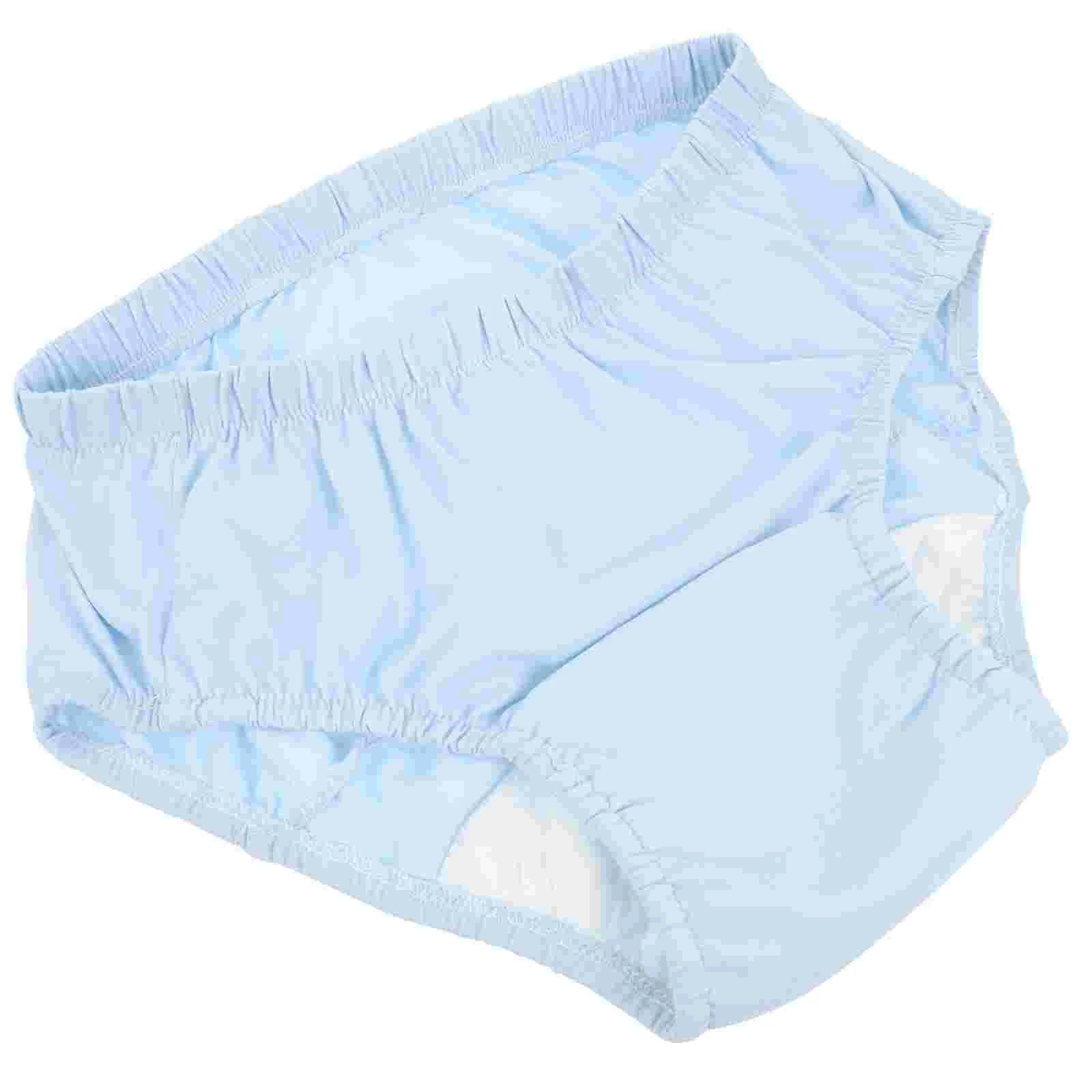 Men Waterproof Pants Diaper Skirt Incontinence Reusable for Adults Leakproof 37x27x08cm Man