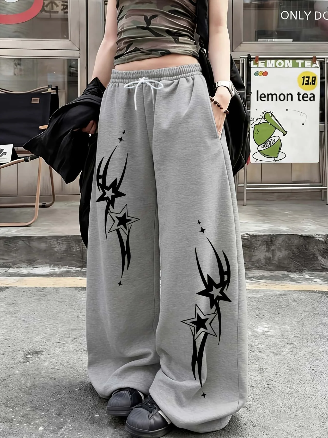 Subcultural Star 3D Printed Wide Leg Casual Pants for Men and Women in Large Size  Loose and Comfortable  Versatile Pants
