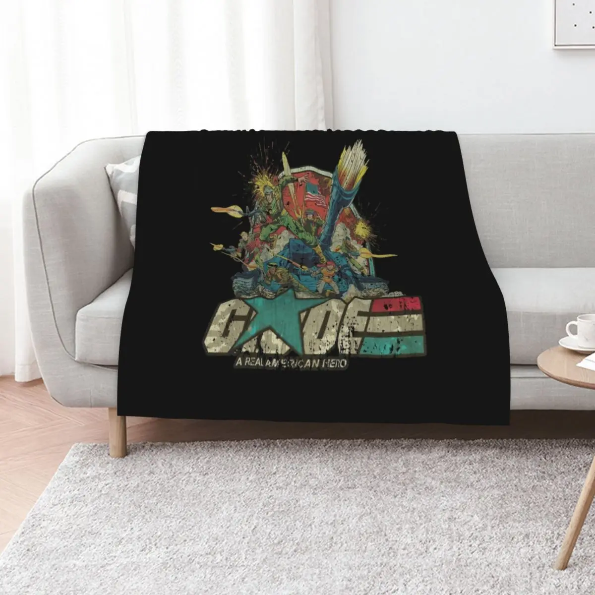 Real American Heroes Throw Blanket Flannel Fleece Soft Warm Throw Blanket