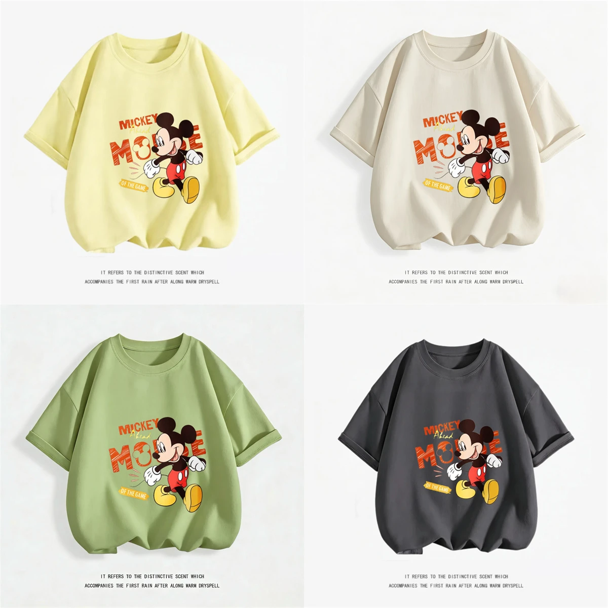 

Kids New Short Sleeve Printing TShirt Cartoon Fashion Tees Cotton Crewneck Base Shirt Cute Tops For 1-10Years Old Girls Boys