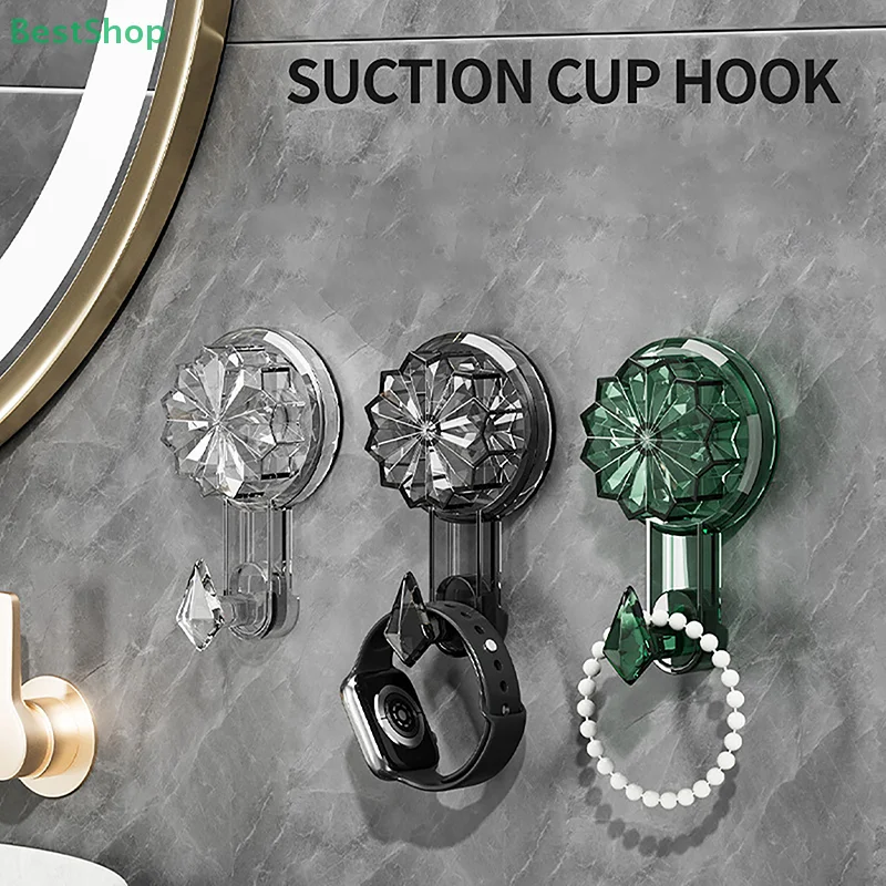

Strong Suction Cup Hooks Reusable Heavy Duty Vacuum Suction Cup Hooks Glass Window Wall Hanger Kitchen Bathroom Hooks for Towel