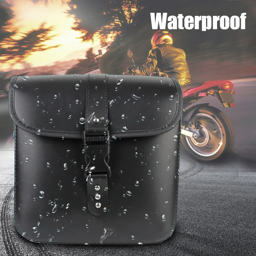 

2Pcs Retro Motorcycle Saddle Bags Pouch Storage Case Side Luggage Tank Suitcase PU Leather / PVC Bags Motorbike Accessories