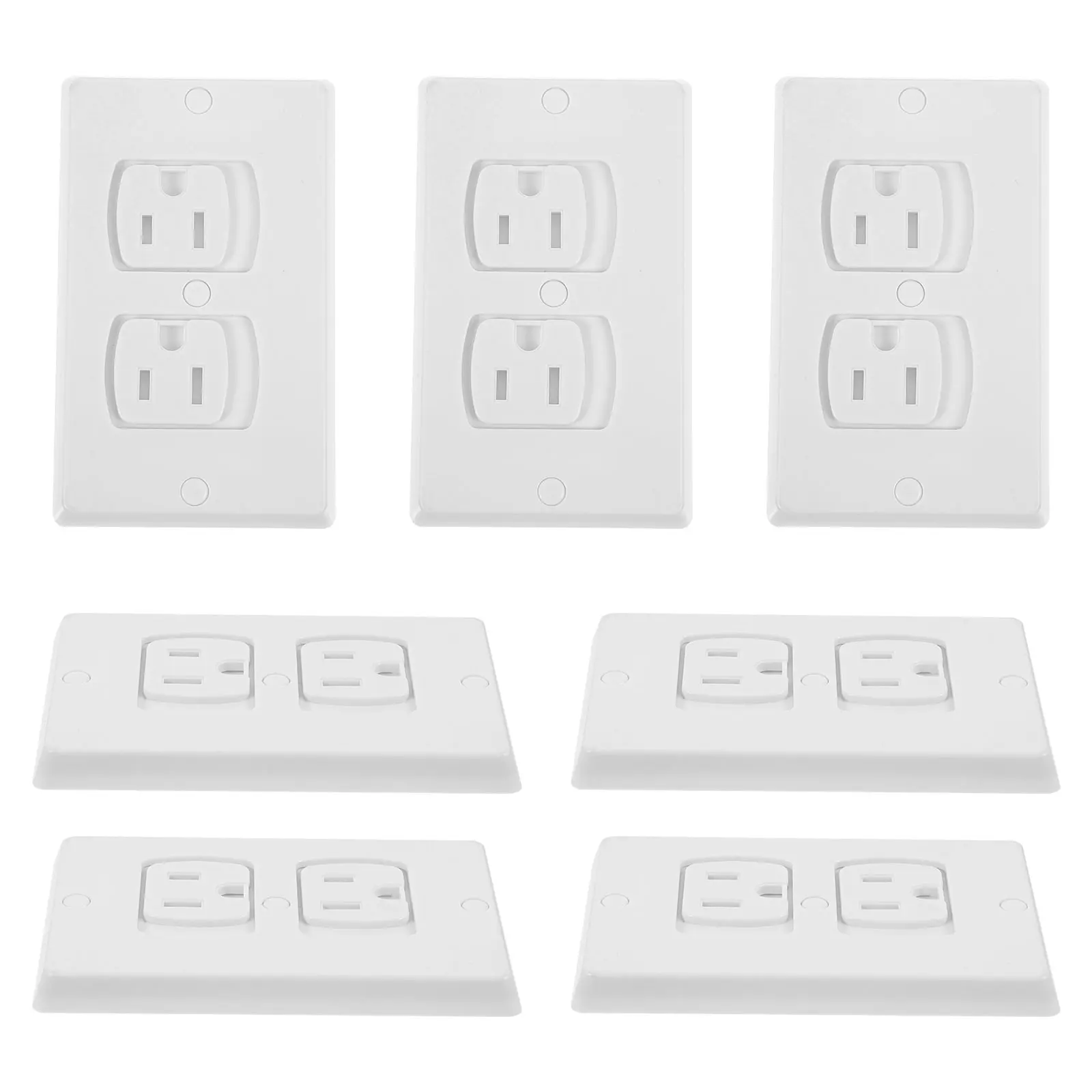 

10pcs Abs Electrical Outlet Electric Plug Cover Wall Covers Outlet Socket Safety Plates Socket Plug Covers For Baby Safety