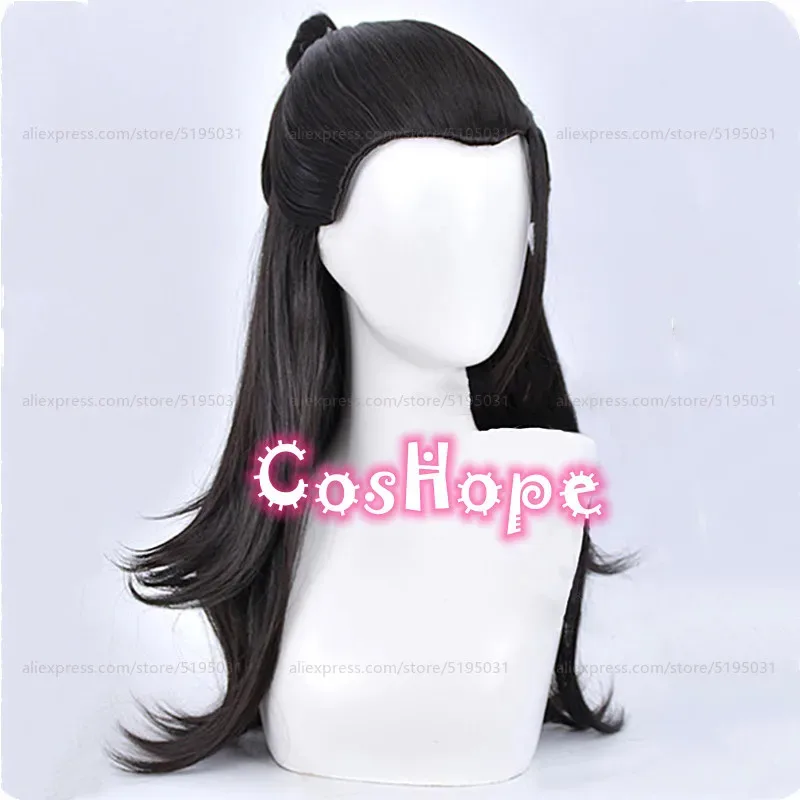 

2025 12 Suguru Geto Предварительно стильный черный парик Аниме Косплей Термостойкие синтетические парики