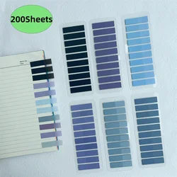 200 Sheets Transparentes Sticky Notes Self-Adhesive Annotation Read Books Bookmarks Tabs Notepad Aesthetic Stationery