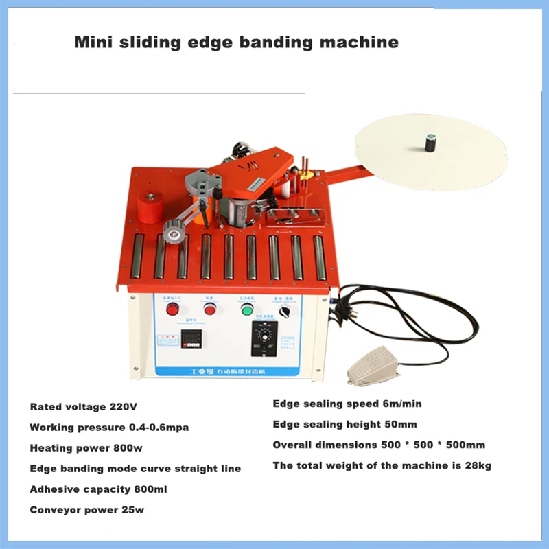 Automatic Strip Edge Banding Machine Double Side Gluing Self-Cutting for Wood/PVC Woodworking Wardrobe  Furniture Edge Sealing