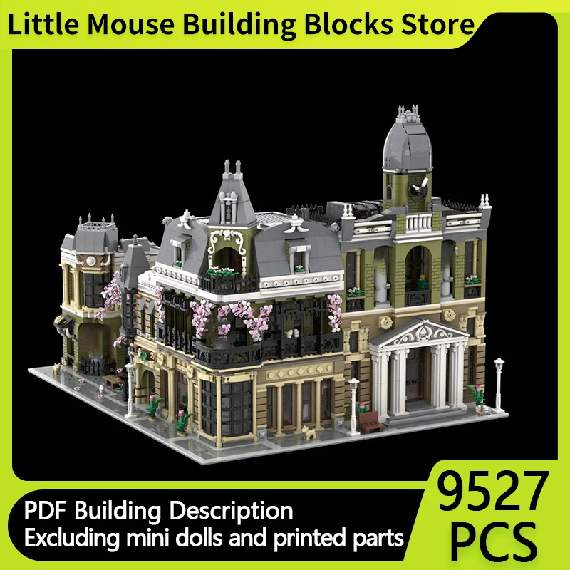 

Medieval Castle Model MOC Building Bricks Natural History Museum Modular Technology Gifts Holiday Assemble Children Toys Suit