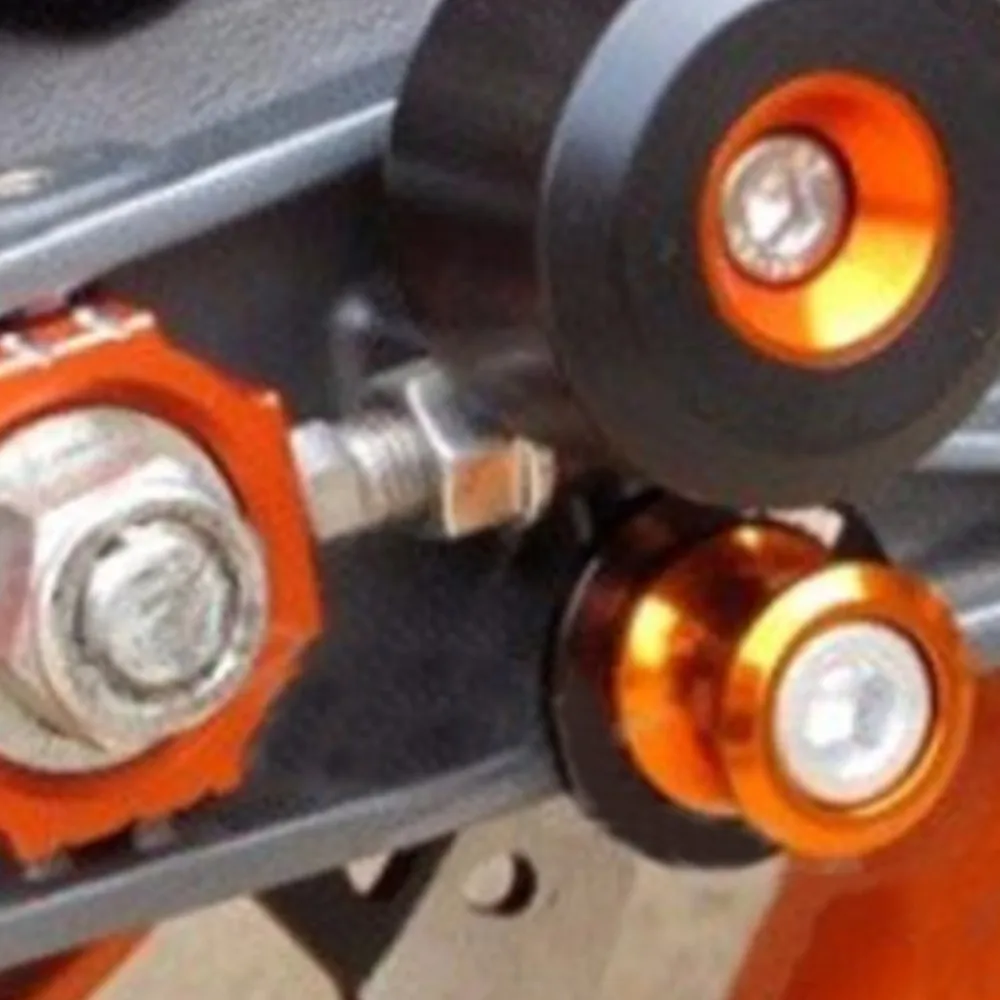 Motorcycle Rear Axle Blocks Chain Adjuster Blocks For RC125 RC200 RC390 2014-2022 Duke 125 200 390 Duke 2011-2020 2021 2023