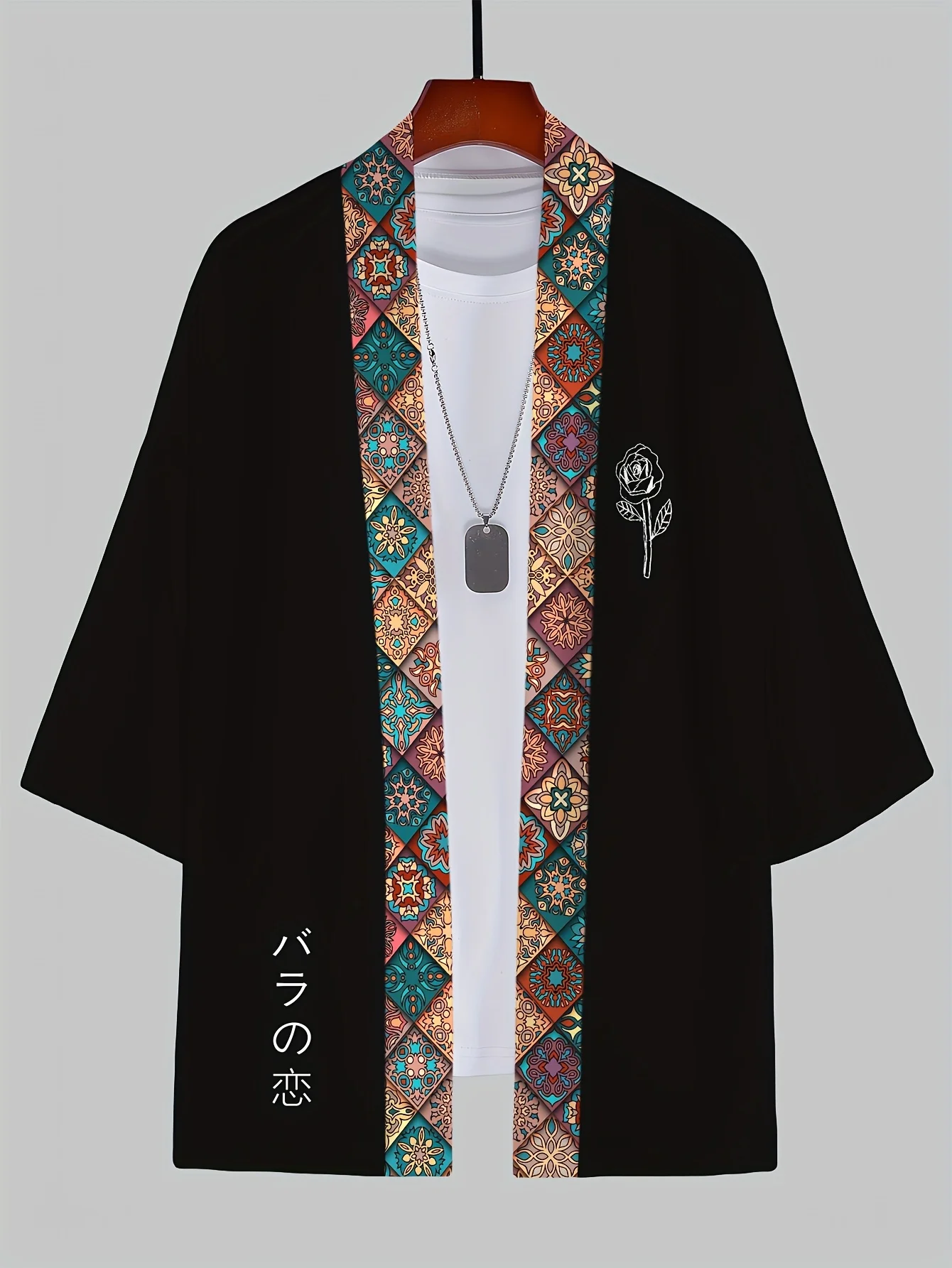 2026 Summer Men's Kimono 3D Printed Design Breathable Lightweight Casual Fashion Outdoor Street Men's Clothing