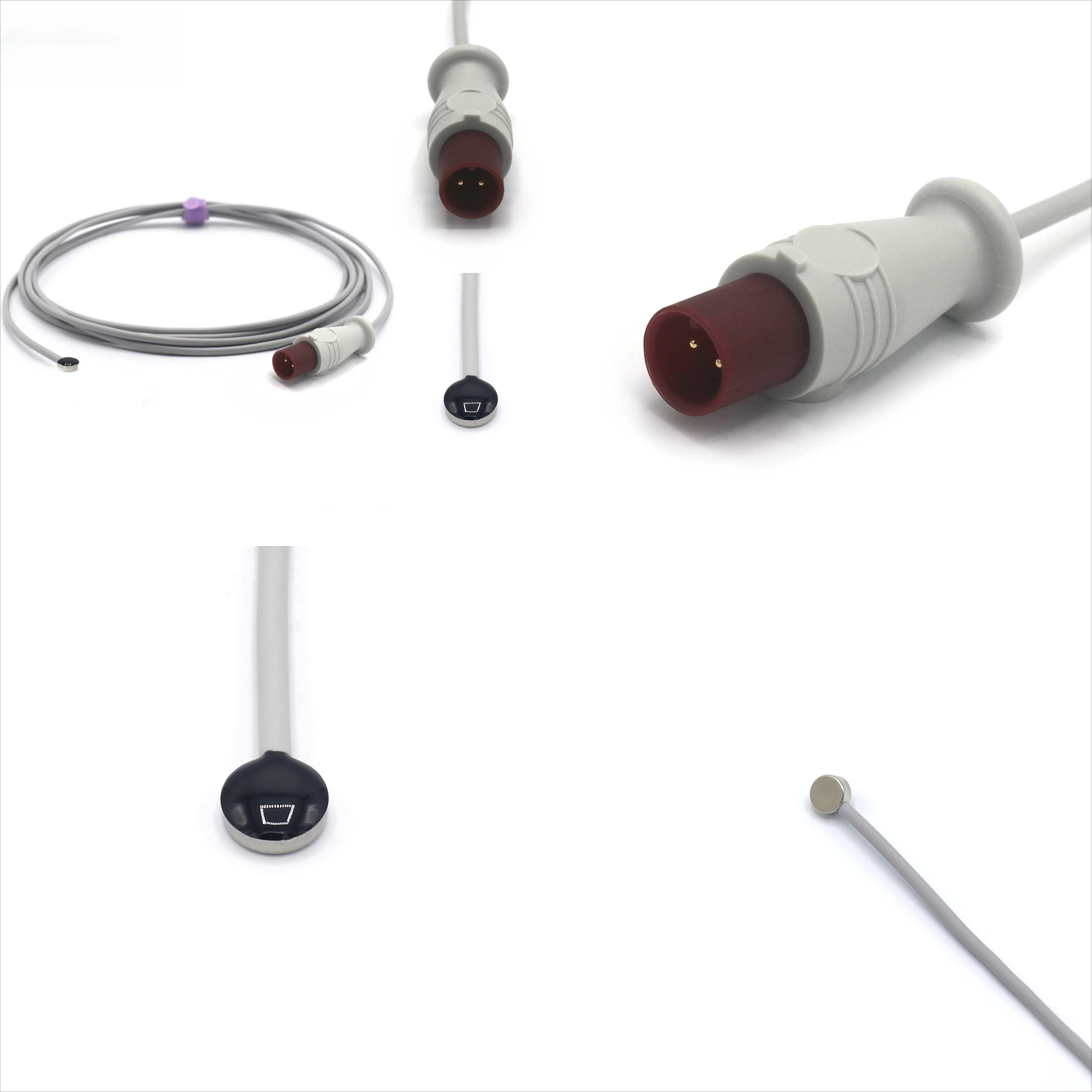 Compatible with PH-HPs 21078A  Reusable Adult Skin Surface Temperature Probe with 2-Pin Connector, 3 M