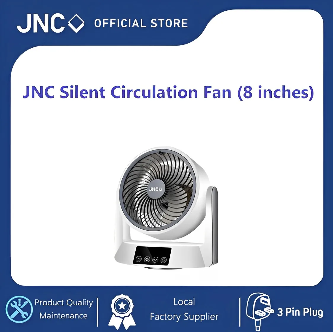 JNC Silent Circulation Fan 8 inch electric fans 3d model electric fans 3d model