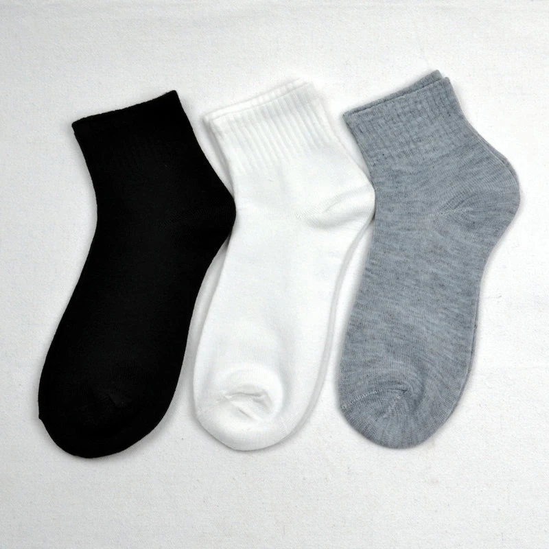 1 pair LKWDer Brand New styles Black Business Men Socks Men\'s Cotton Socks Soft Breathable Autumn Spring for Male White Socks