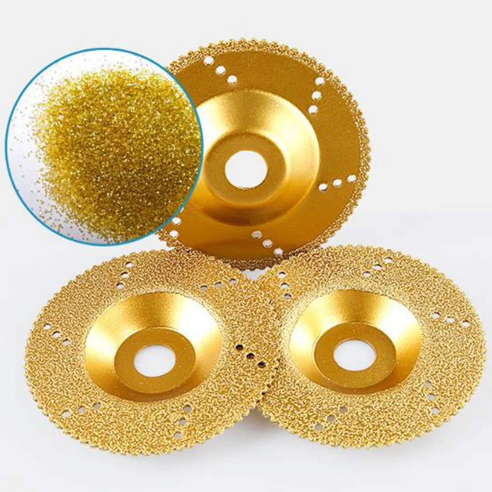 Practical Cutting Disc 1pc Wear-resistant Angle Grinder Diamond Cutting Disc Dry Grinding Disc Silver/ Gold High Quality