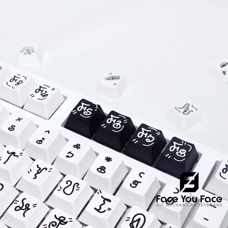 Imagem -05 - Teclas Gmk Monster Pbt Keycap Cereja Perfil Sublimado Tampas de Chave Personalizadas para Cereja mx Switch Jogo Teclado Mecânico 139