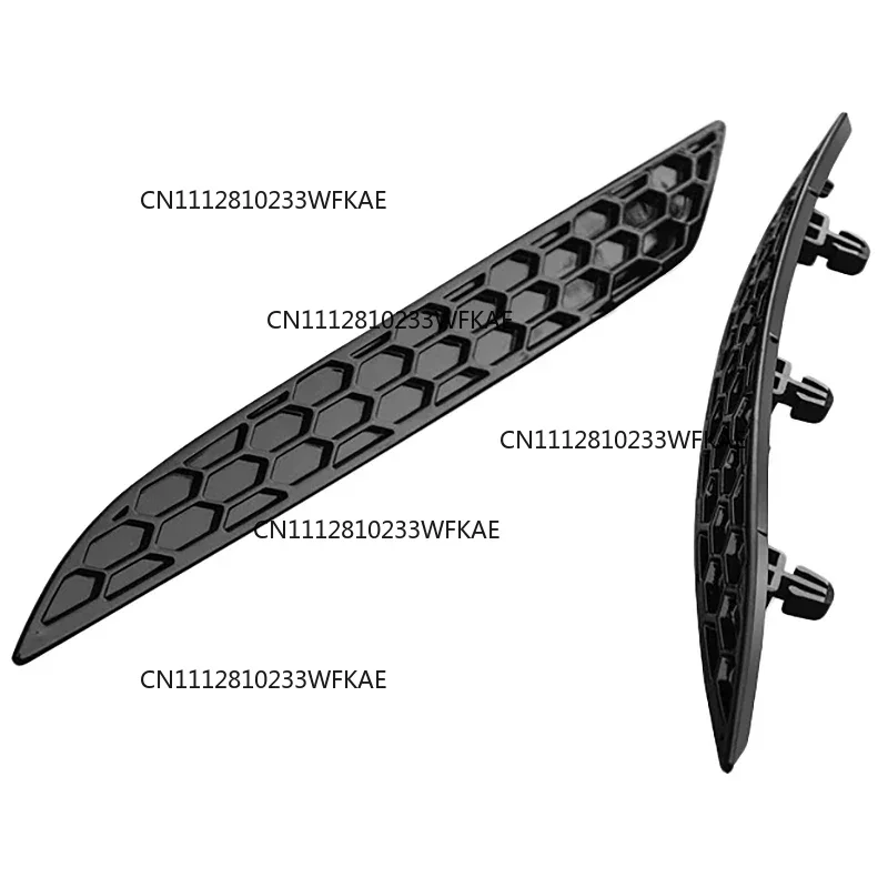 2Pcs Replacemet Modified Glossy Honeycomb Tail Rear Fog Light Lamp Cover Trim Insert Garnish for Golf 7.5 MK7.5