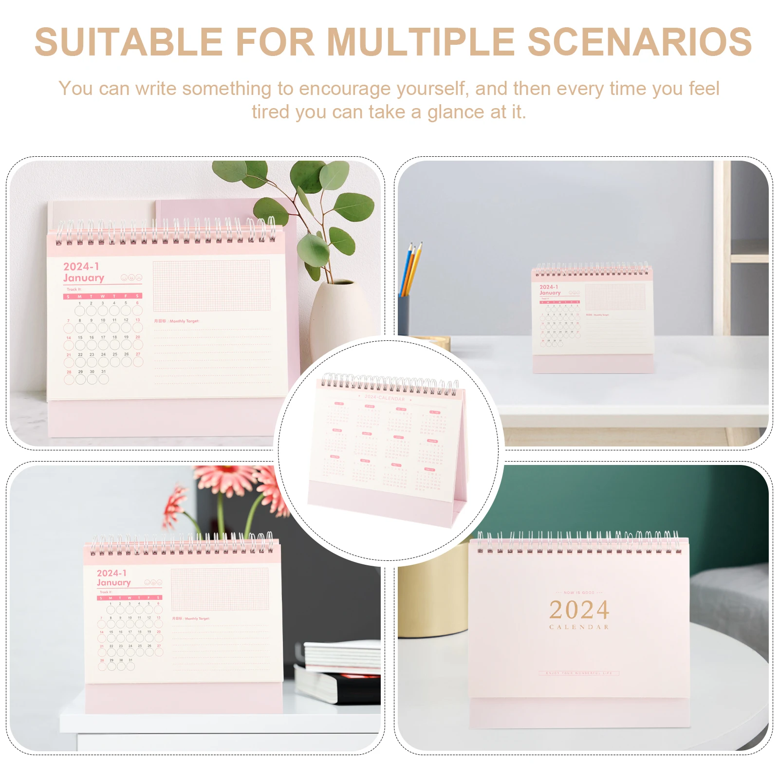 

Деловой настольный календарь, бумажный материал, спиральная переплет, календарь на месяц, офисный домашний календарь для студентов, календари со спиральной переплетом