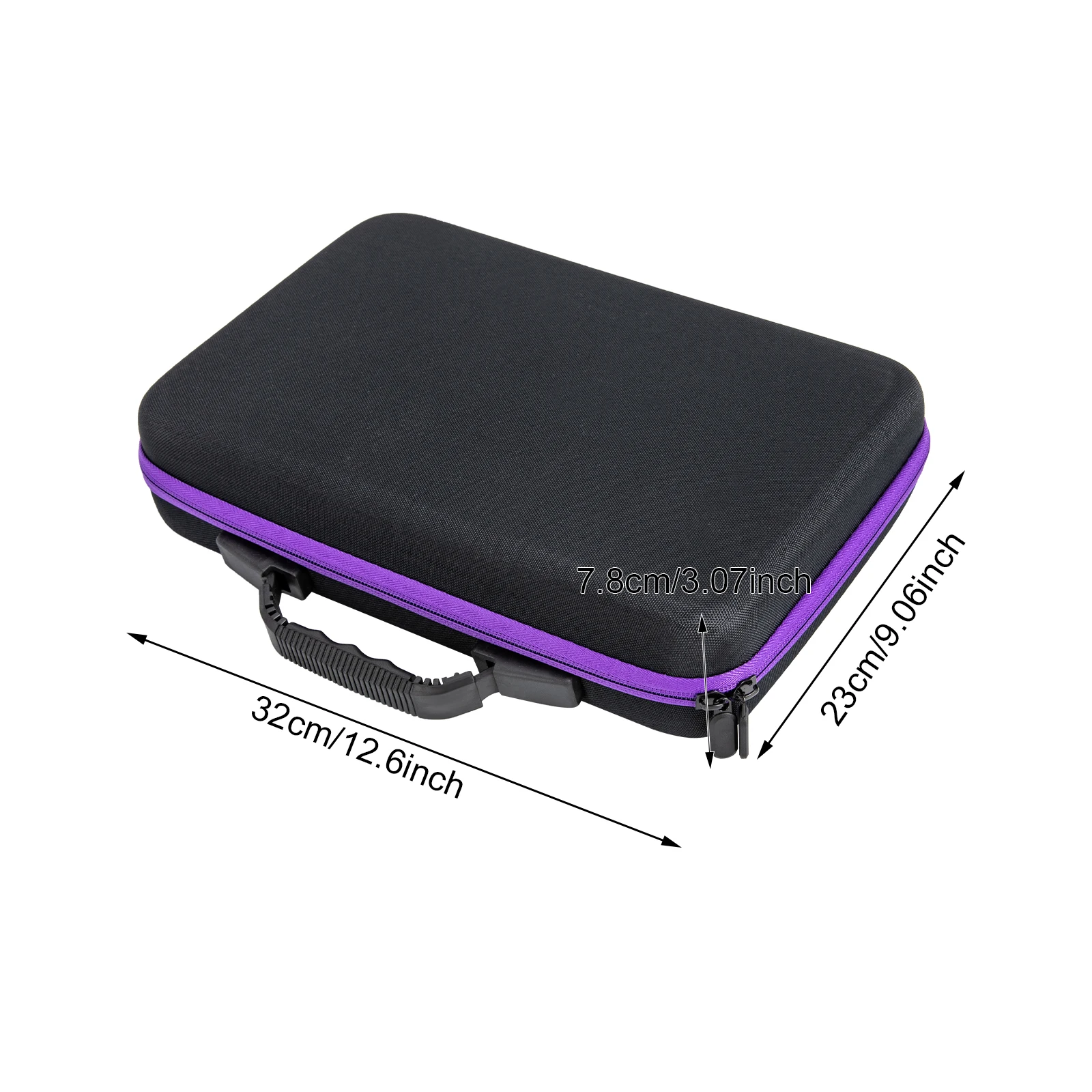 60* Square Display Boxes, Double-zip Design Jewelry Display Case with Sponge Pad for Mall Jewelry Diamond Display or Storage