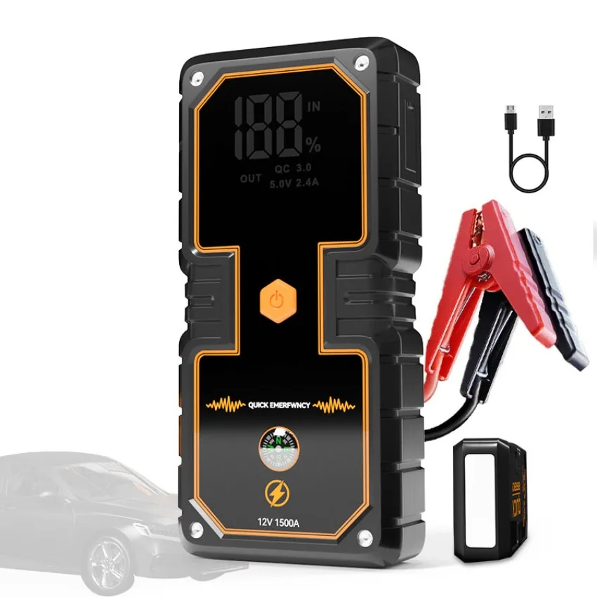 

8000mAh Multi-functional Portable Car Emergency Device Lithium Battery High-power Car Starter Mobile Charging Bank