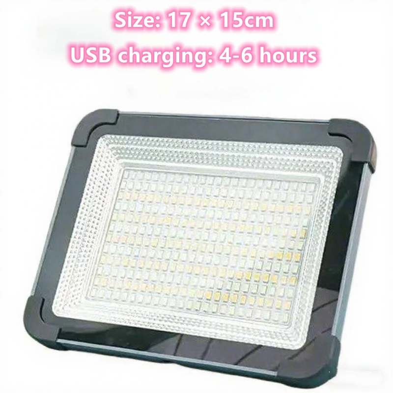 خيمة تخييم خارجية معلقة ضوء خارجي محمول مقاوم للماء شحن بالطاقة الشمسية سعة كبيرة مع فتيل LED 2400 مللي أمبير في حالات الطوارئ