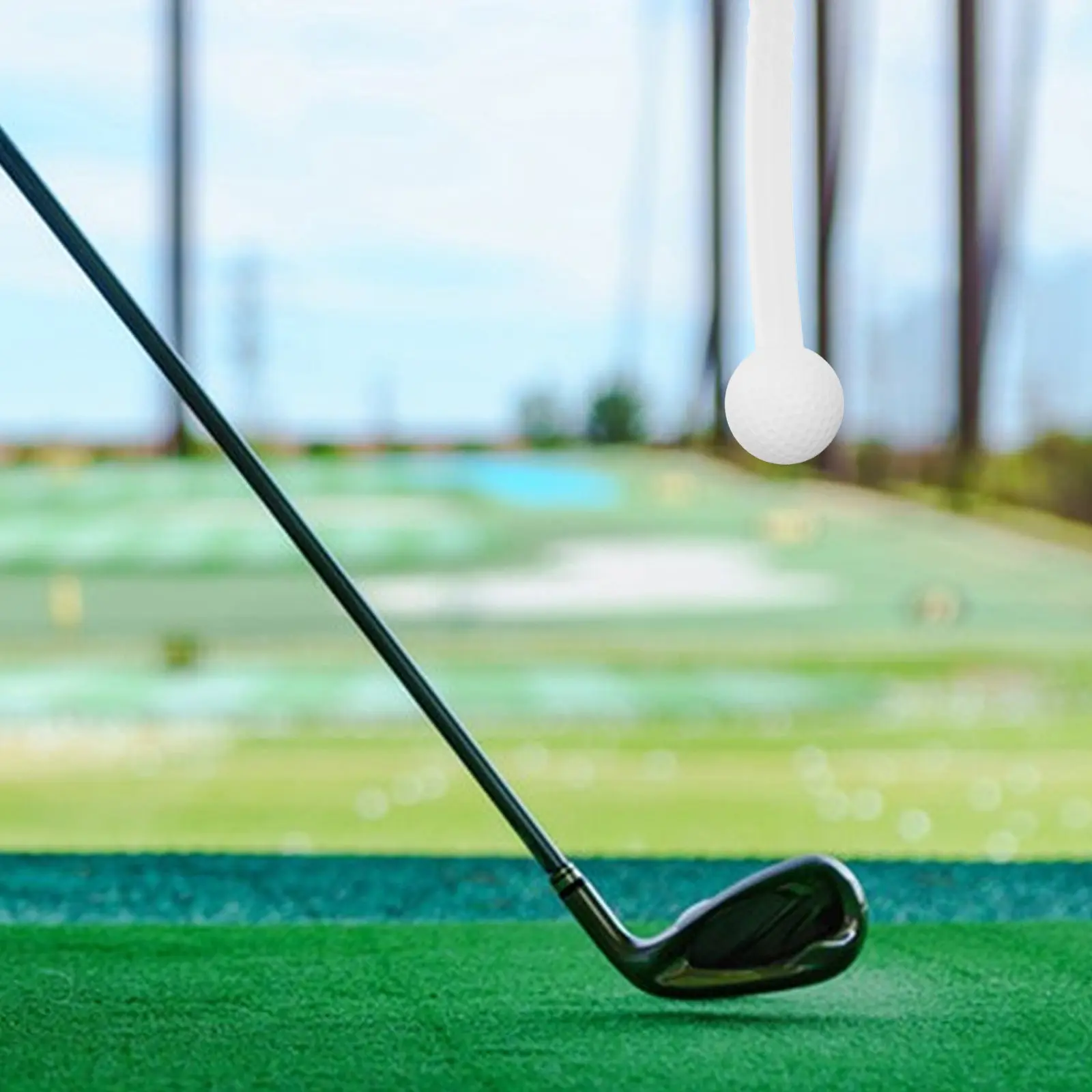 

Golf Swing Training Device Portable Lightweight Pe Practice Pole Trainer Compact Golf Swing Trainer Aid Ideal for Home Outdoor